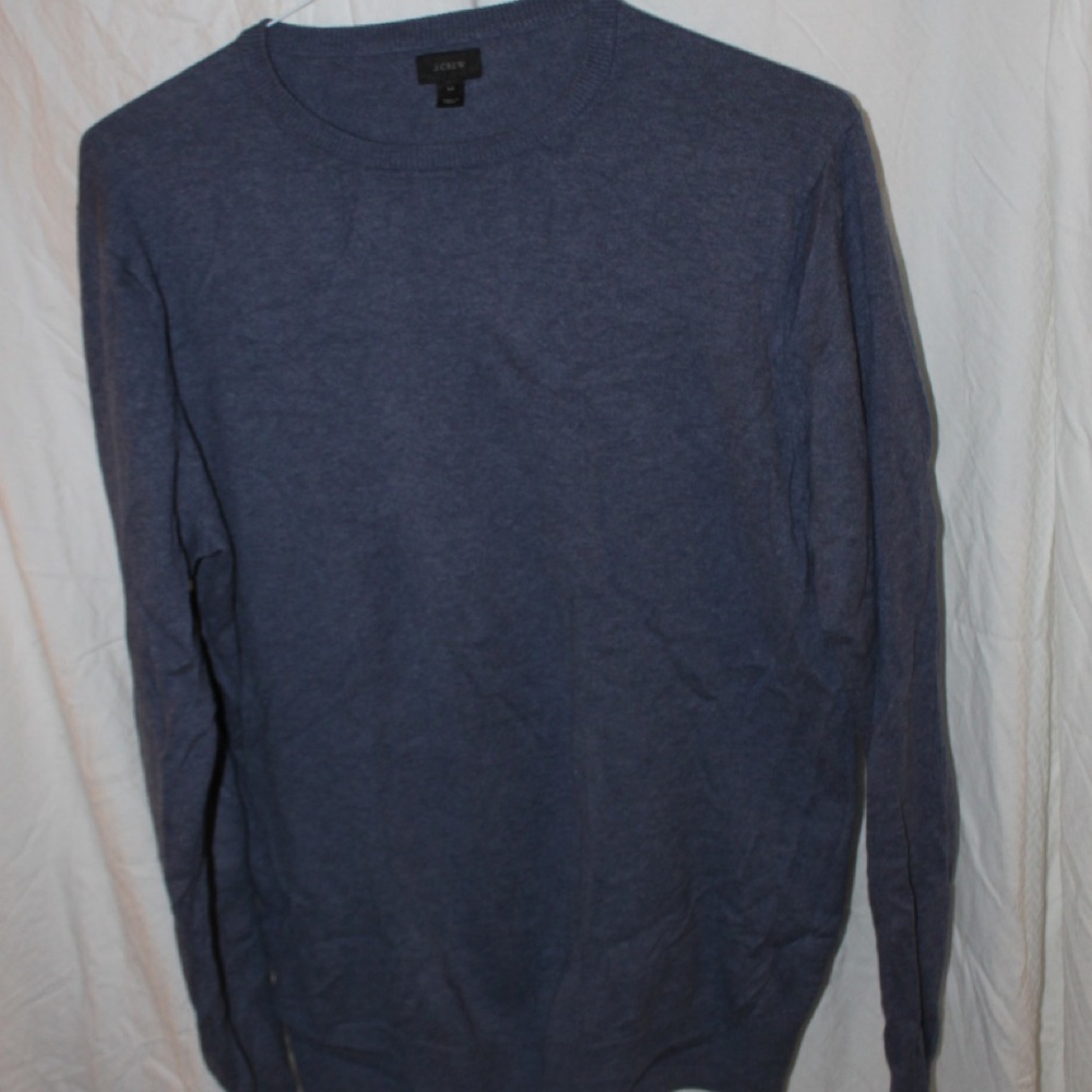 MEN’S J CREW M BLUE CREW NECK SWEATER
